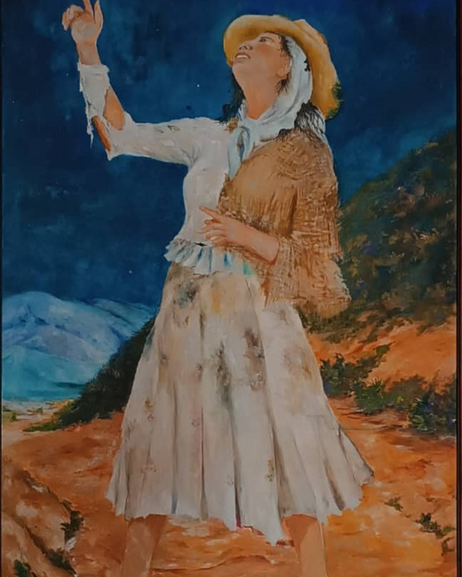 Retrato de La Loca Luz Caraballo
